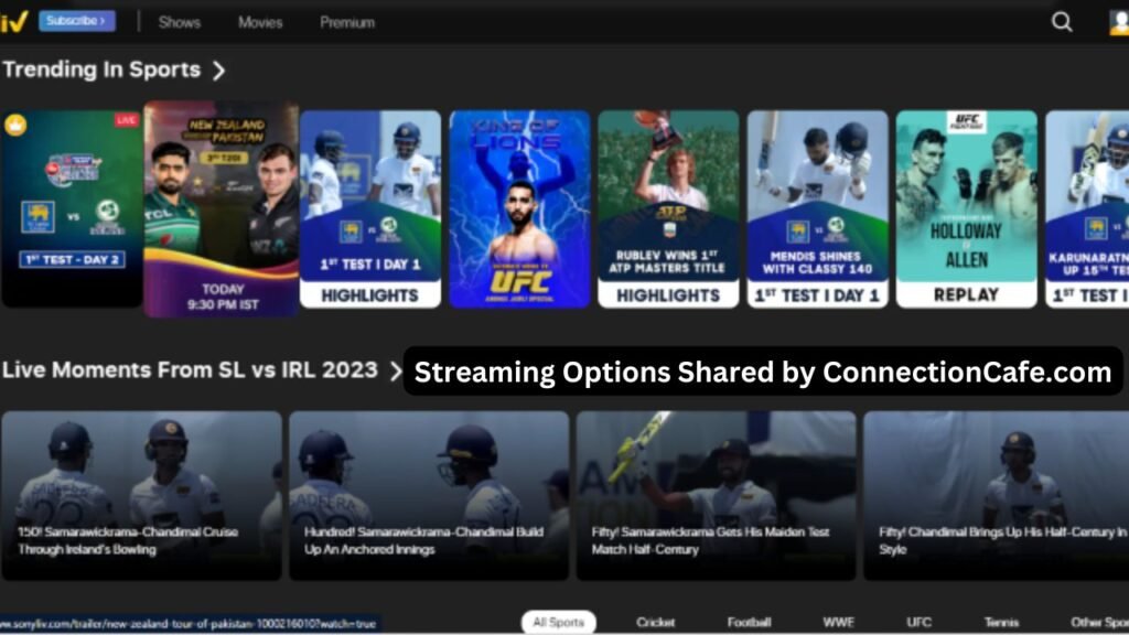 Streaming Options Shared by ConnectionCafe.com